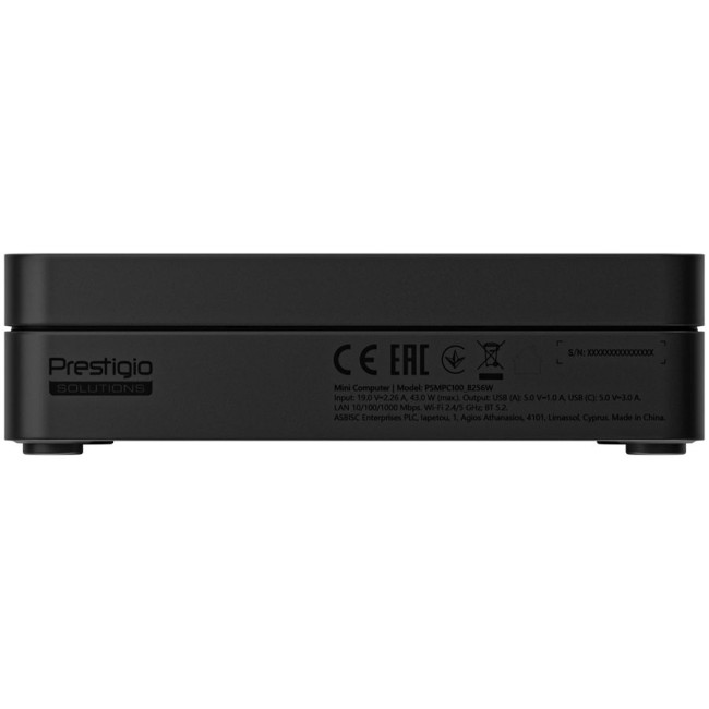 Prestigio Solutions Digital Media Player PSMPC100, Intel N100/N150, 8GB+256GB, Windows 11 Pro Trial