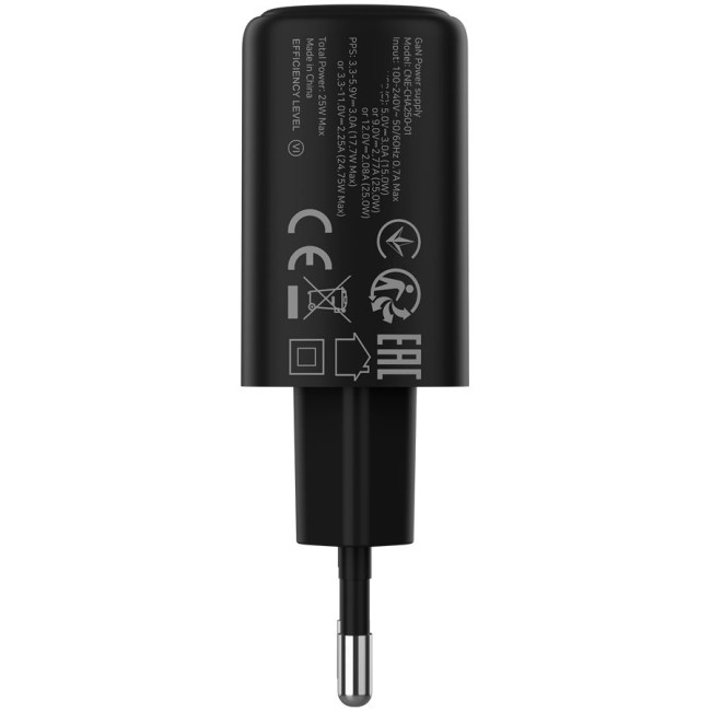 CANYON charger OnCharge 250 25W 1xPD EU Black