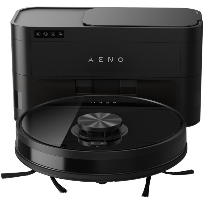Robot Cleaner w/Dust Collector, black, 2in1 and dust tank, 4000pa, 3200mAh battery