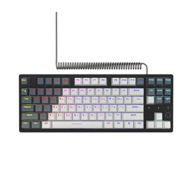 LORGAR Azar 514TKL, Wired RGB mechanical gaming keyboard, white, EN+UA layout