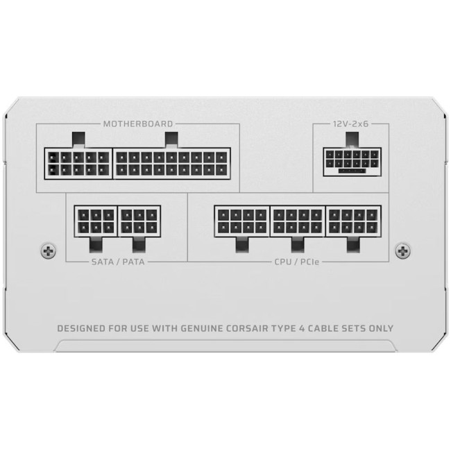 CORSAIR RM750e White, 750 Watt, Cybenetics Gold Certified, Fully Modular