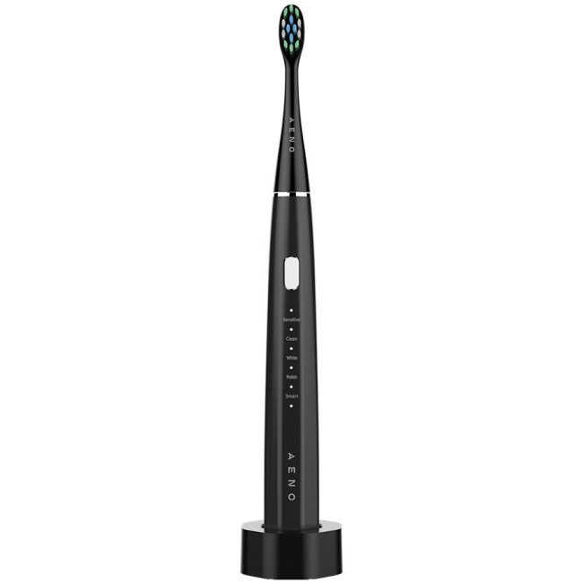 AENO SMART Sonic Electric toothbrush, DB2S: Black, 4modes +8 smart, wireless charging, 46000rpm, 90 days without charging, IPX7