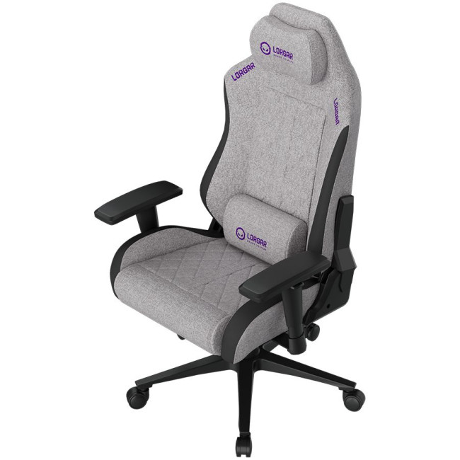 LORGAR CHA41, Ergonomic Gaming Chair Advanced, premium anti-stain fabric, Grey