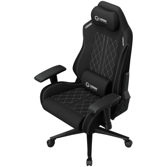 LORGAR CHA41, Ergonomic Gaming Chair Advanced, premium anti-stain fabric, Black/white