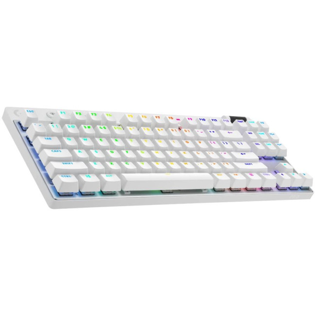 LOGITECH G PRO X TKL LIGHTSPEED Gaming Keyboard - WHITE - US INT'L - 2.4GHZ/BT - EMEA28-935 - TACTILE