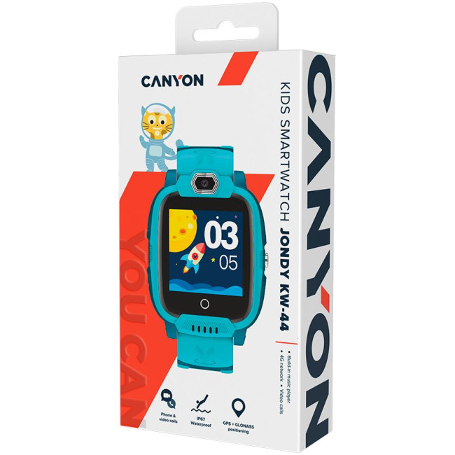 CANYON kids watch Jondy KW-44 4G Camera GPS Music Green