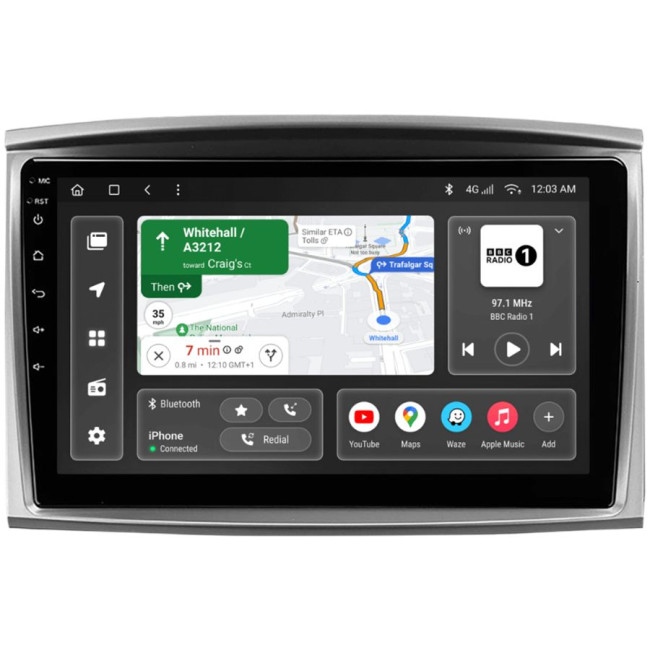 Installation kit for installing GAZER multimedia head units in cars - model J100/E-F010