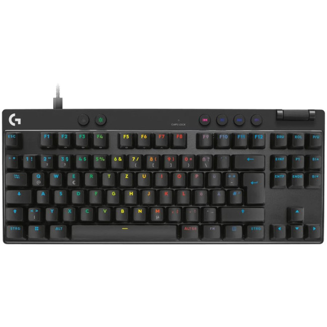 LOGITECH G PRO X TKL RAPID Gaming Keyboard - BLACK - US INT'L - USB - N/A - EMEA28i-935 - LINEAR
