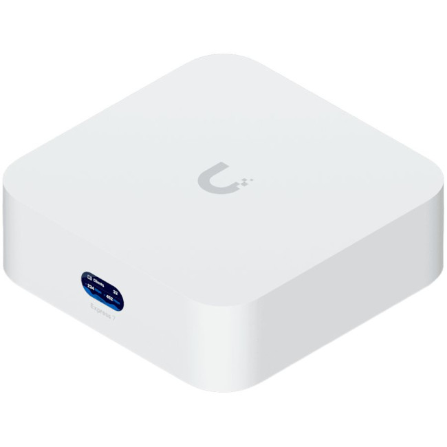Ubiquiti UniFi Express 7 UX7 Mesh-scalable, super-compact 10G Cloud Gateway with integrated WiFi 7, 10 GbE RJ45 WAN port, 2.5 GbE RJ45 LAN port to extend network, up to 30+ UniFi devices and 300+ clients