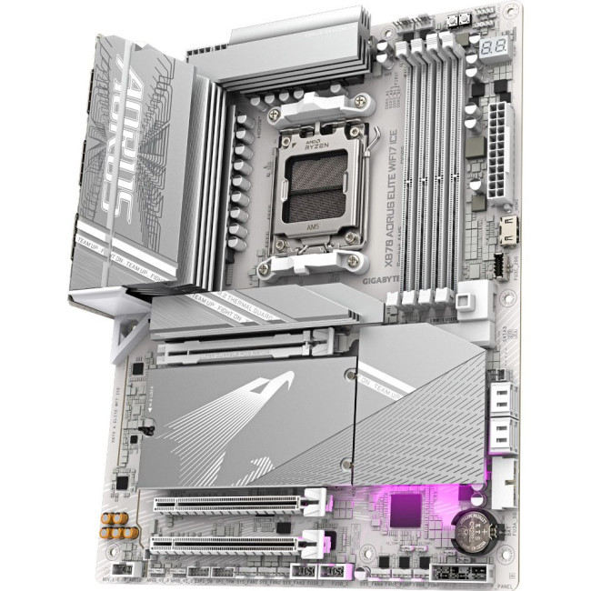 Mатеринська плата sAM5 AMD X870 HDMI 4xM.2  USB4.0 2.5GbE LAN ATX GIGABYTE X870 AORUS ELITE WIFI7 ICE