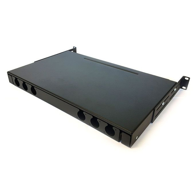 Корпус оптичної панелі 1U, чорний MOLEX RFR-00311-BK