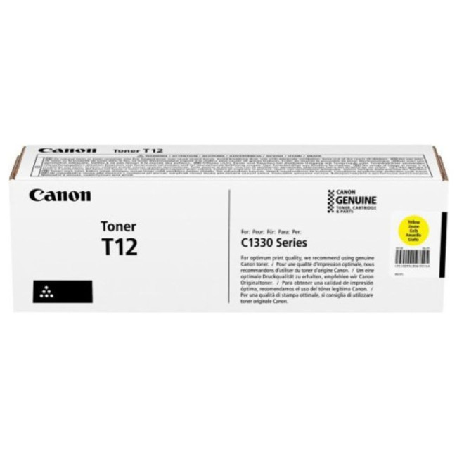 Картридж жовтий 5.3K для iSXC1333 CANON T12 Cartridge Yellow (5095C006AA)