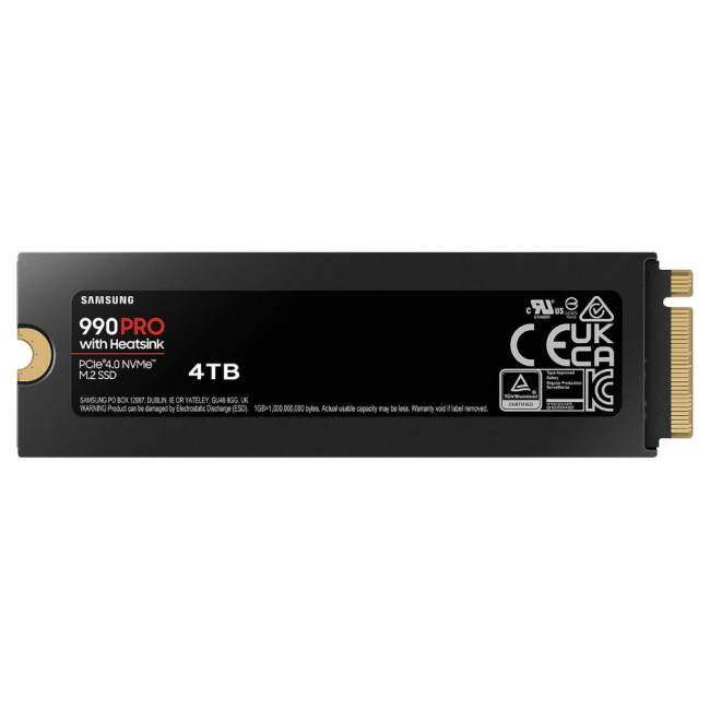 Накопичувач Samsung SSD 990 PRO 4TB PCIe 4.0 M.2 SAMSUNG 990 PRO 4TB PCIe 4.0, MZ-V9P4T (MZ-V9P4T0CW)