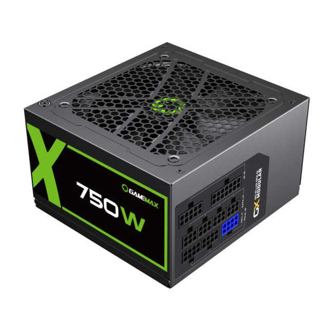 Блок живлення 750W, 80 Gold , modular,  Smart fan 120mm  OVP / UVP/ SIP / OCP/ OLP/ OPP/ SCP GAMEMAX GX-750 Modular