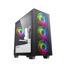 Корпус  MICRO  ATX  без блока живлення front panel with full mesh,  V 1.62 PWM +ARGB Hub GAMEMAX Aero Mini
