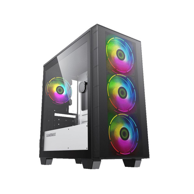 Корпус  MICRO  ATX  без блока живлення front panel with full mesh,  V 1.62 PWM +ARGB Hub GAMEMAX Aero Mini