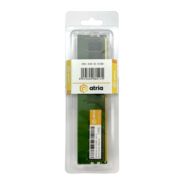 модуль пам'яті 8Gb DDR4 2666MHz ATRIA UAT42666CL19K1/8