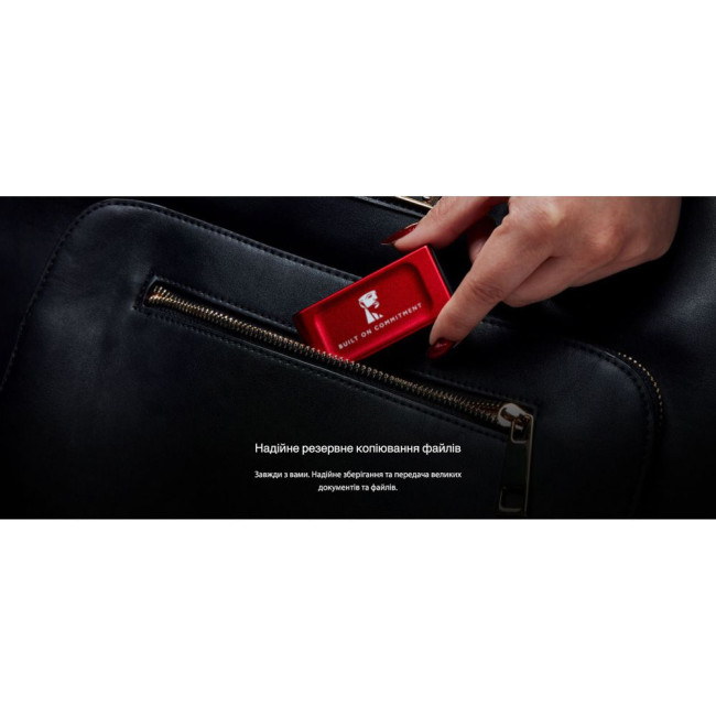 SSD накопичувач зовнішній 2TB XS1000 BOC Red External USB 3.2 Gen 2 Portable SSD KINGSTON SXS1000R/2000GA
