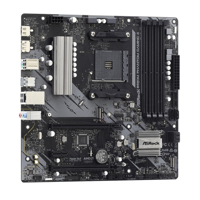 Материнська плата AMD AM4 B550 4DDR4 2PCIex16 2M.2 HDMI/DP ASROCK B550M PHANTOM GAMING 4