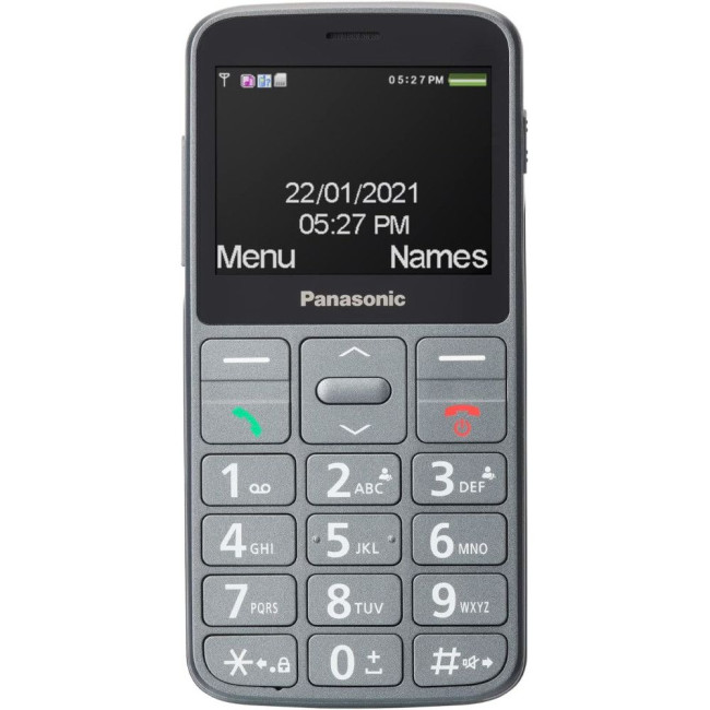 Мобільний телефон сірий PANASONIC KX-TU160EXG
