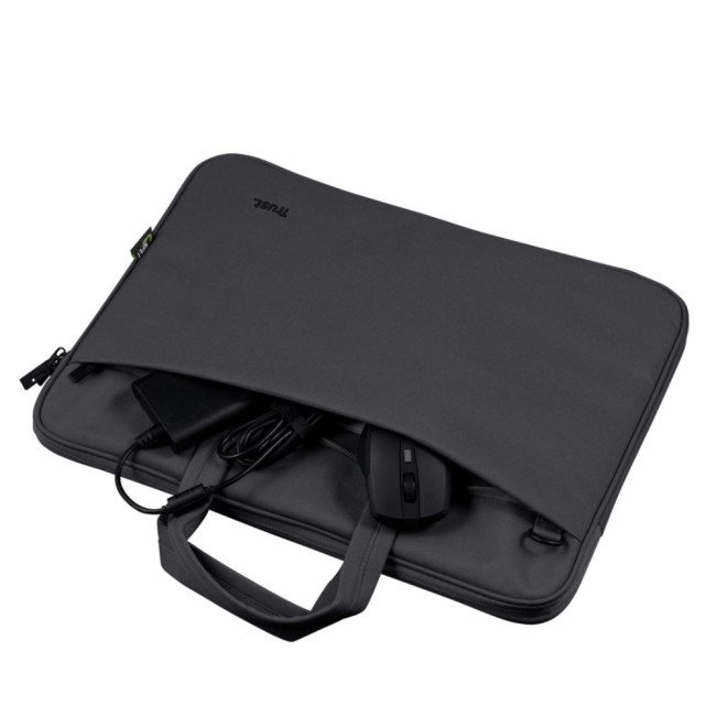 сумка для ноутбуку Bologna Slim Laptop Bag 16 inch Eco - black TRUST Bologna Slim Bag 16 black (24447)
