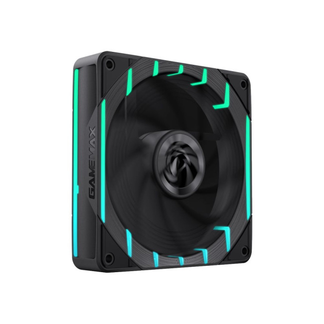 Кулер для корпусу 120мм 3pin AURA (M/F)&4pin PWM Air Flow66.89 CFM Static Air Pressure2.62mm - H2ONo GAMEMAX Tornado T12 ARGB