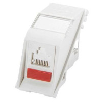 Модуль 25х50 мм, 1хRJ45, похилий, UTP Cat6, білий MOLEX MEU-00056-02