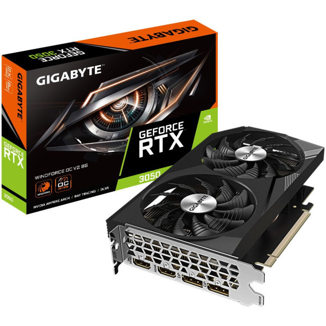Відеокарта GIGABYTE NVIDIA GV-N3050WF2OCV2-8GD GIGABYTE GV-N3050WF2OCV2-8GD