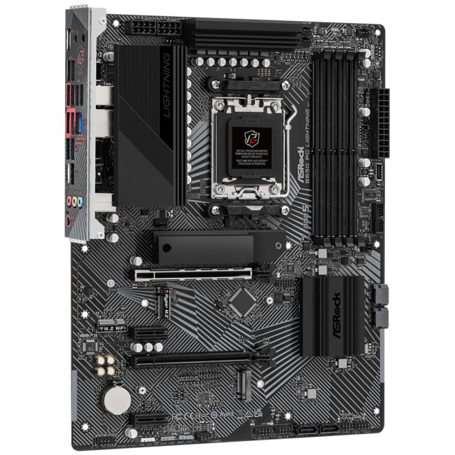 Mатеринська плата sAM5 AMD B650 HDMI 4xM.4xDDR5 2 2.5GbE LAN ATX ASROCK B650 PG LIGHTNING