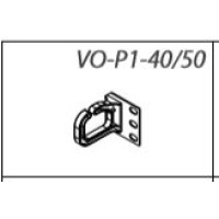 Кабелеутримувач горизонтальний40x50мм, 1шт, RAL9005 CONTEG VO-P1-40/50