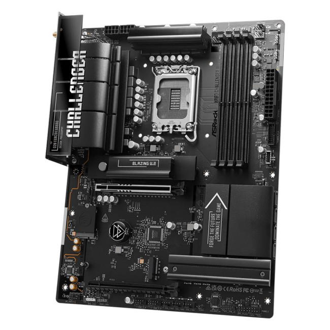 Mатеринська плата s1851 Intel B860 4xDDR5 HDMI 3xM.2 2.5GbE LAN ATX ASROCK B860 CHALLENGER WIFI