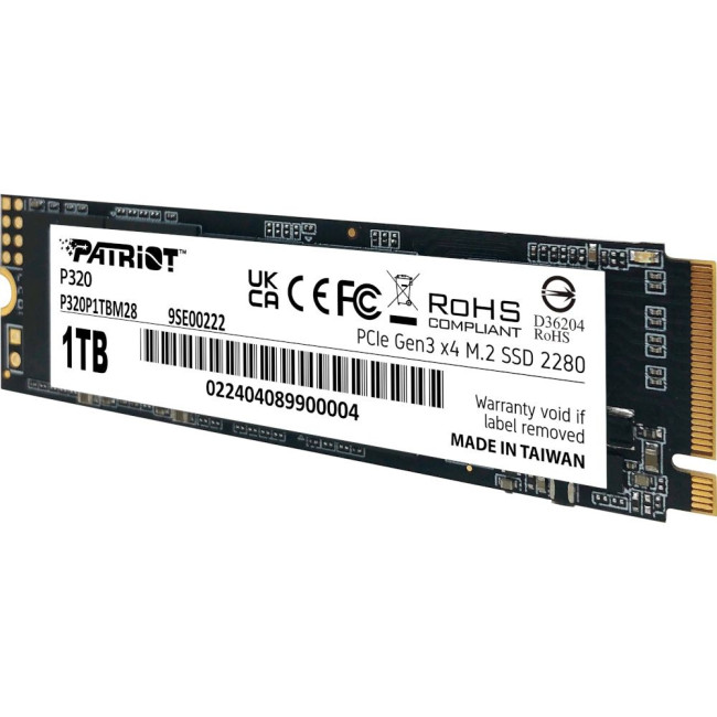 накопичувач M.2 1TB P320, NVMe 2280 PATRIOT P320P1TBM28
