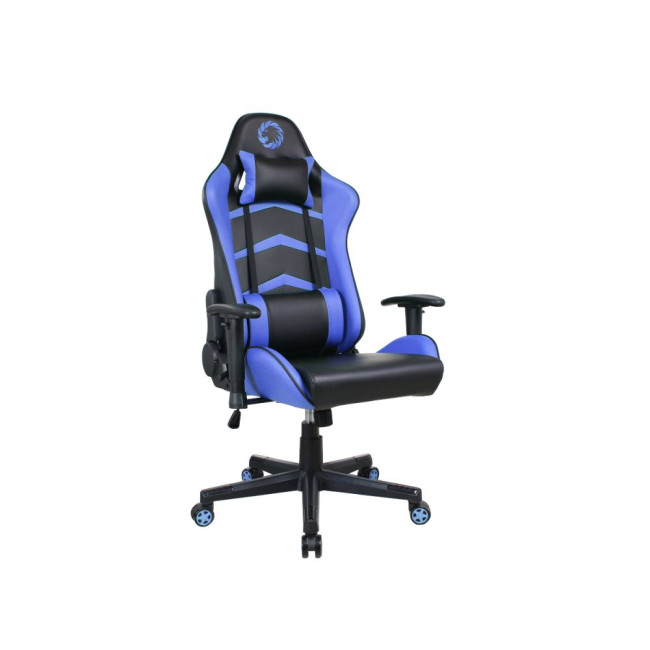 Геймерське крісло Gamemax GCR09 Blue синього кольору, зручне, ергономічне GAMEMAX GCR09 Blue