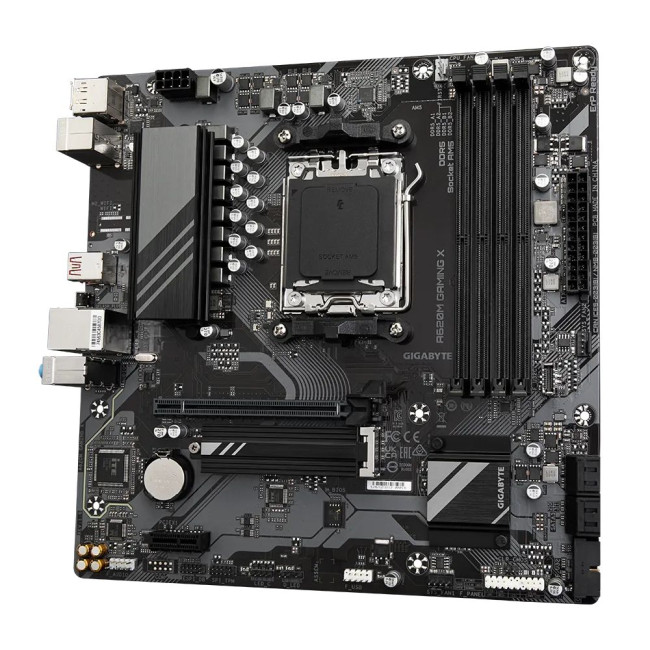 Mатеринська плата sAM5 AMD A620 DP/HDMI 1xM.2  GbE LAN mATX GIGABYTE A620M GAMING X