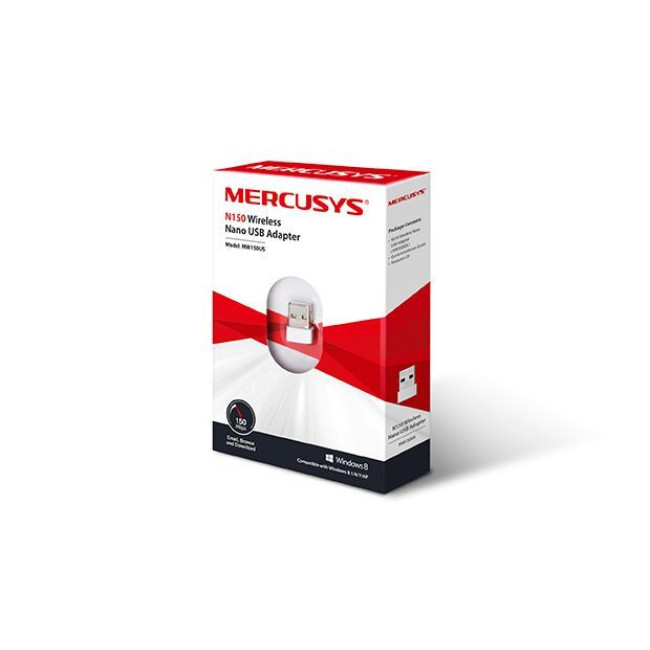 Бездротовий MINI USB-адаптер 150 Мбіт/с MERCUSYS MW150US
