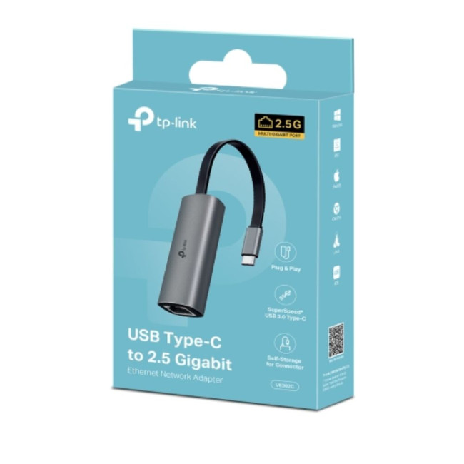 Мережевий адаптер USB Type-C TP-Link, UE302C TP-LINK UE302C