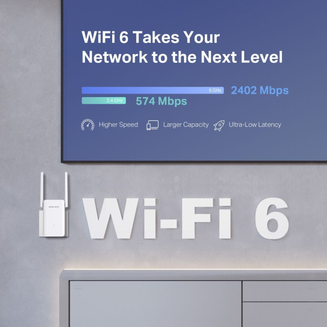 Підсилювач Wi-Fi сигналу Mercusys, ME80X MERCUSYS ME80X