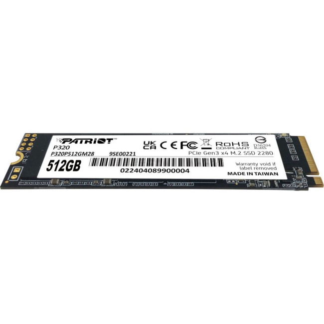 накопичувач M.2 512GB P320, NVMe 2280 PATRIOT P320P512GM28