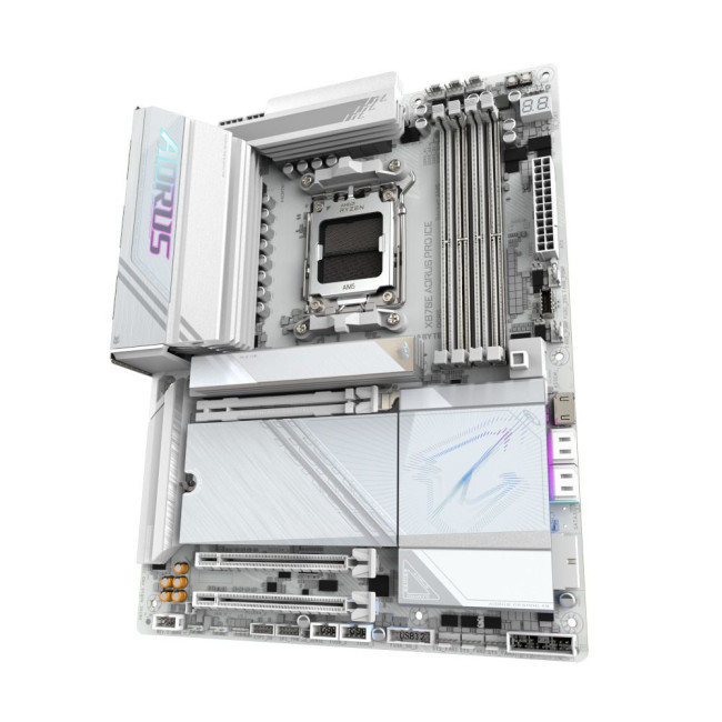 Mатеринська плата sAM5 AMD X870E HDMI 4xM.2  USB4.0 2.5GbE LAN ATX GIGABYTE X870E AORUS PRO ICE