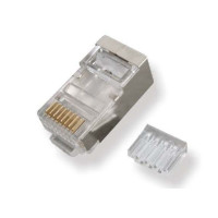 Конектор RJ45, STP, 6 cat, 8p8c (100шт пакунок), зі вставкою KINGDA KD-PG8003-C6/100