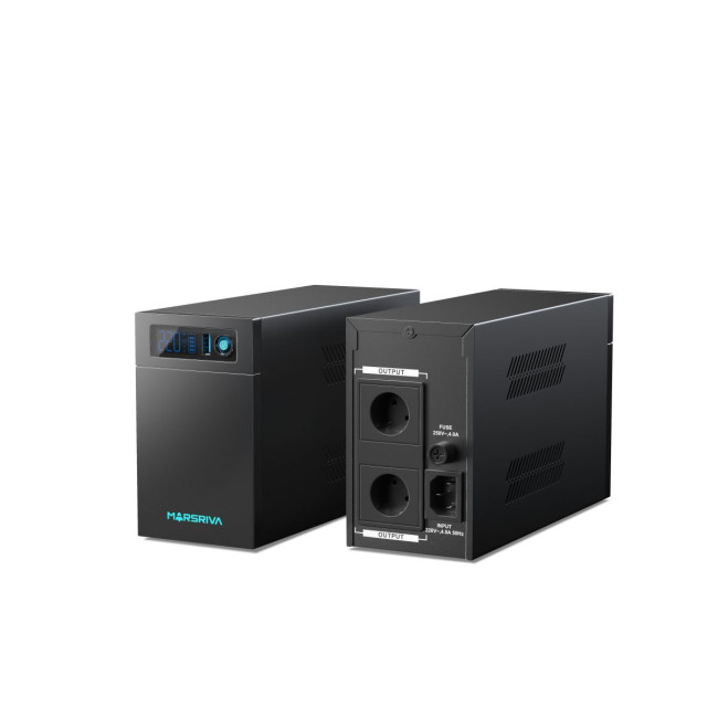 Джерело безперебійного живлення для комп'ютера  Marsriva MR-UF800L, 800VA Smart Line-Interactive UPS MARSRIVA MR-UF800L