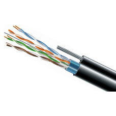 Кабель cat.5e F/UTP PE 4х2х24 AWG з тросом (305m) ZZKM 70910401