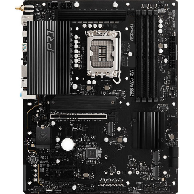 Mатеринська плата s1851 Intel Z890 HDMI/DP/TB4(USB4-C) 4xM.2 2.5GbE LAN ATX ASROCK Z890 PRO-A WIFI