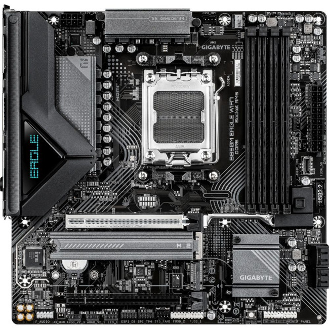 Mатеринська плата sAM5 AMD B850 2xDP/HDMI 2xM.2 2.5GbE LAN mATX GIGABYTE B850M EAGLE WIFI7