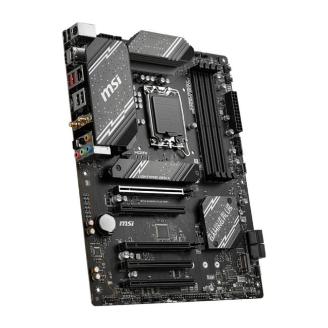 материнська плата s1700/4DDR5/HDMI/DP/5PCIe/4SATA/2M.2/LAN2.5Gb MSI B760 GAMING PLUS WIFI