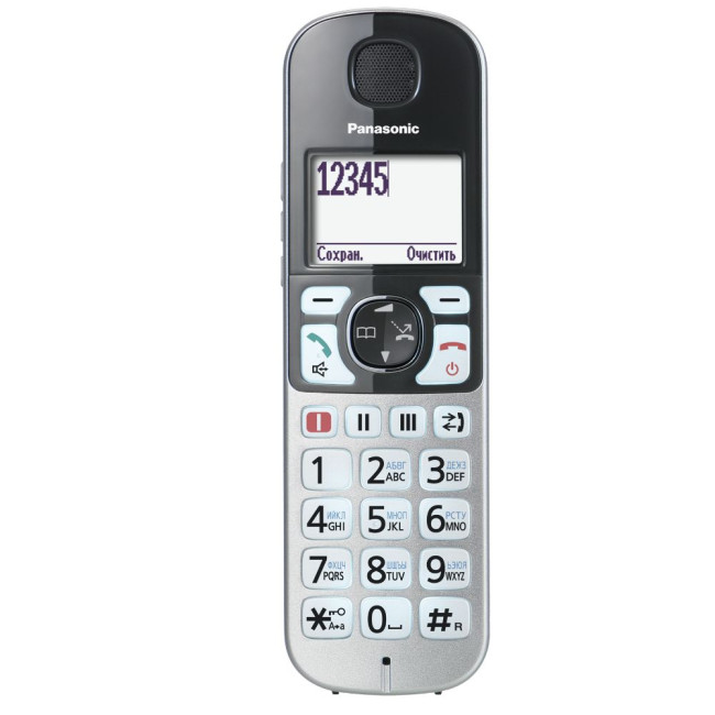 Радіотелефон (срібло) PANASONIC KX-TGE510RUS