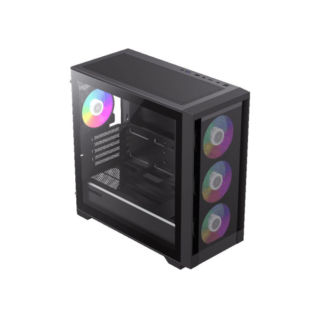 Корпус Micro ATX без блока живлення , ABS пластик, сітка,закалене склоM-ATX, ITX, ABS, Mesh,Tempered GAMEMAX Defender MB