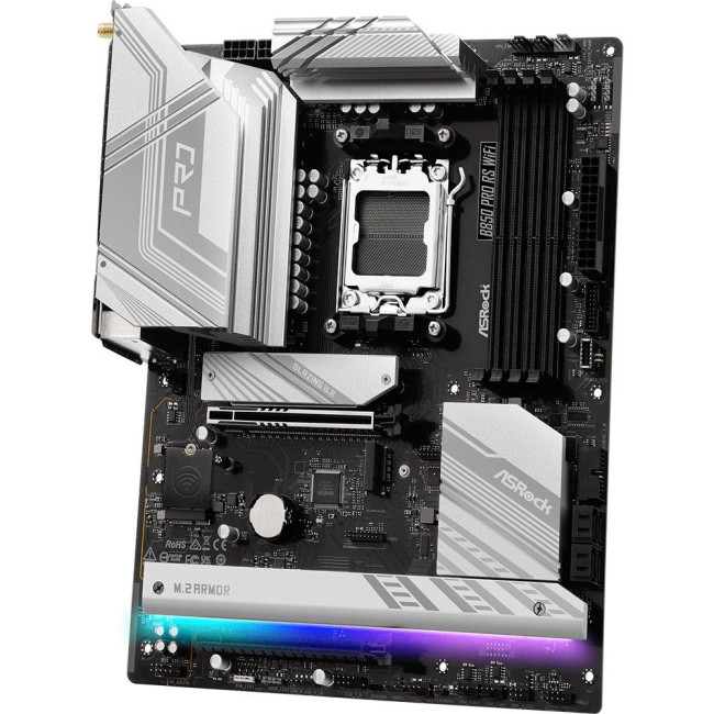 Mатеринська плата sAM5 AMD B850 4xDDR5 HDMI/USB3.2 4xM.2 2.5GbE LAN ATX ASROCK B850 PRO RS WIFI