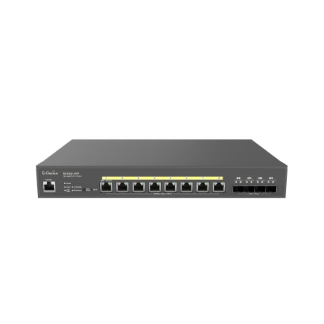 Комутатор 8x2.5GbE + 4x10Gb SFP+ L2+ 240W Cloud ENGENIUS ECS2512FP (1402A0151301)