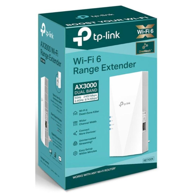 Підсилювач WiFi сигналу TP-Link, RE700X TP-LINK RE700X